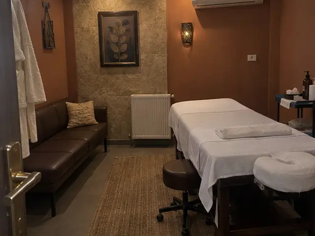 Deri kanepeli, halılı masaj odası — Küçükköy, Masaj Salonun